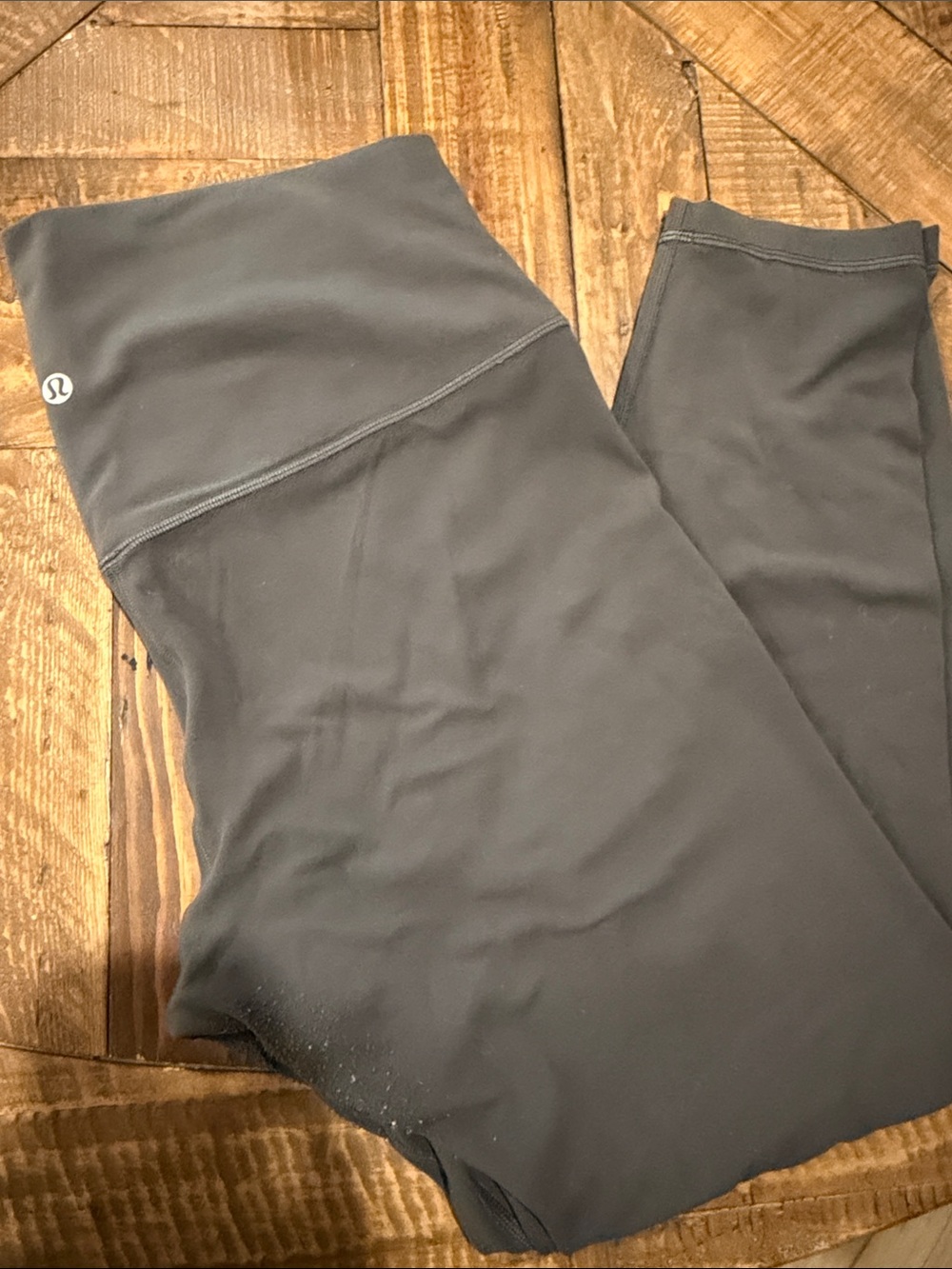 Lululemon Align Gray High-Rise Leggings with Logo